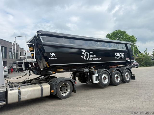Tipper semitrailer WIELTON NW-3 Stahl Kippmulde 30 m³ Hardox