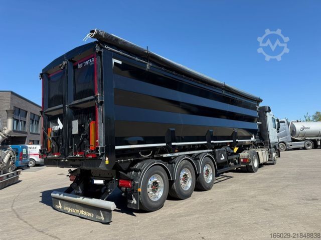 Tipper semitrailer STAS S300CX Stahl Kipper Top Zustand