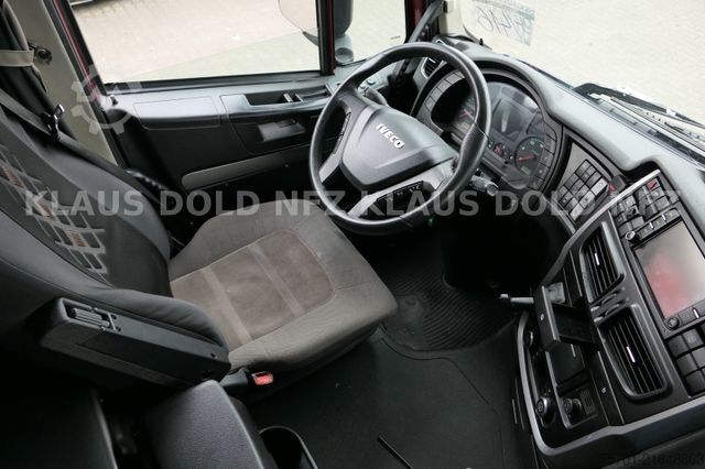 Flatbed truck with tarp IVECO Stralis 460 PP Bordwände Retarder LBW Euro 6