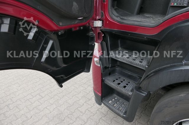Flatbed truck with tarp IVECO Stralis 460 PP Bordwände Retarder LBW Euro 6
