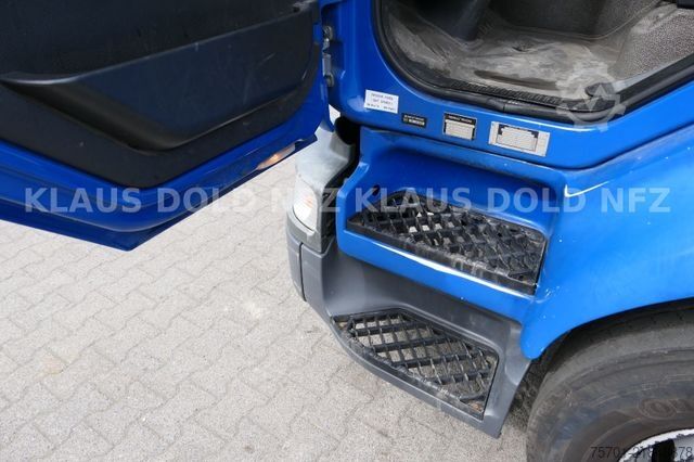 Flatbed truck with tarp RENAULT Midlum 270 Pritsche Plane Bordwände LBW Euro 5