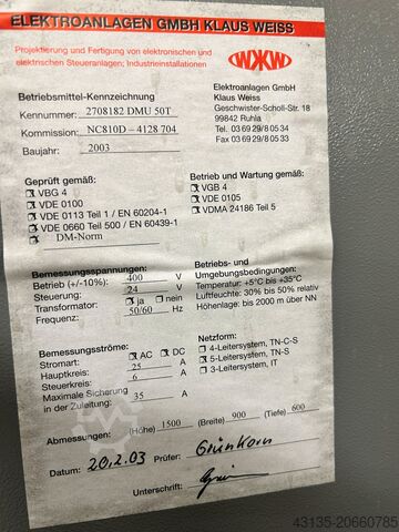 Universal machining center Deckel Maho DMU 50T