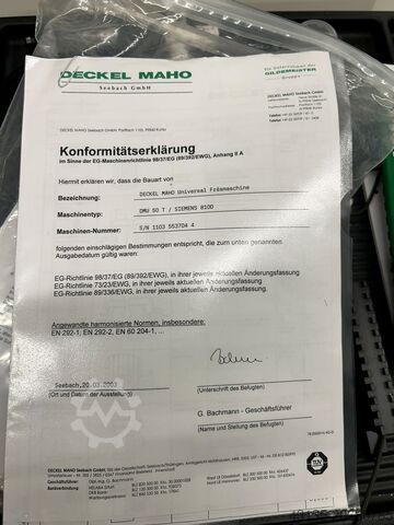 Universal machining center Deckel Maho DMU 50T