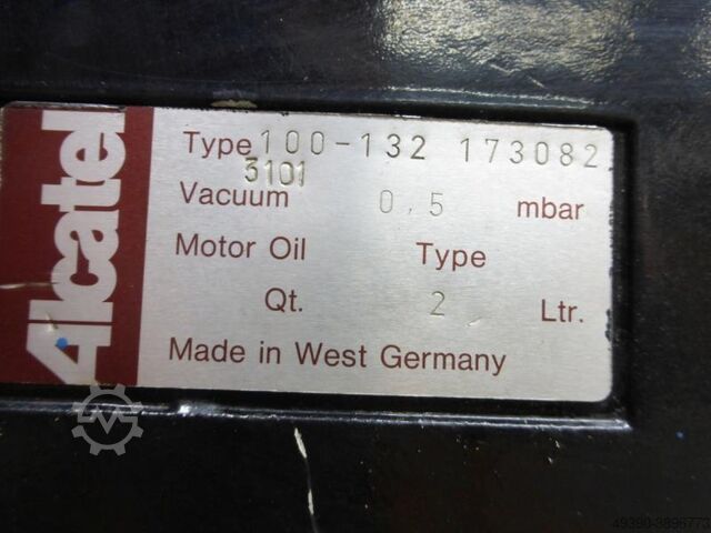 Vacuum pump, vane cell pump, rotary vane pump, vacuum generator ALCATEL 100-132