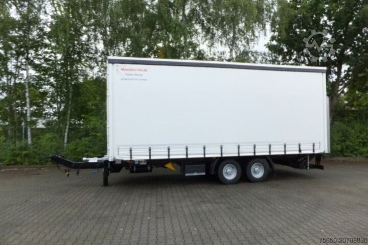Open trailer with tarp Möslein TPS 11 DL 7,30  neuer Planenanhänger, Ladebordwand + Durchladbar