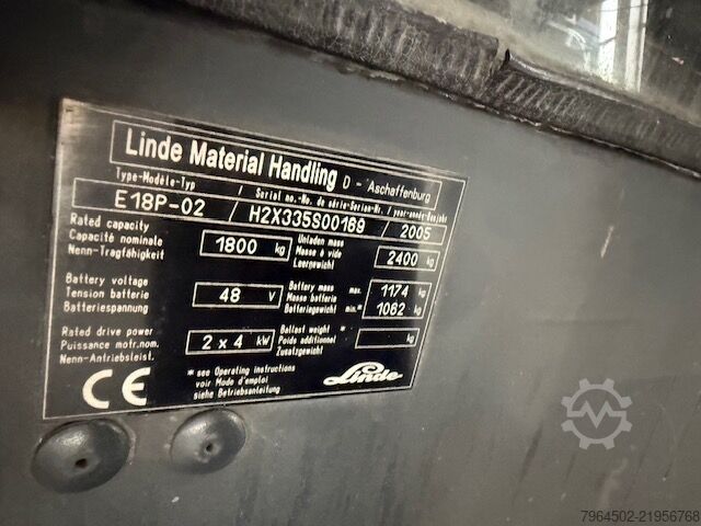 Forklift Linde E18P-02