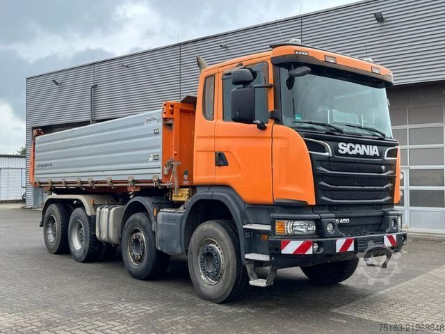 Kipper LKW SCANIA G 450 8x4 4-Achs Kipper Bordmatik