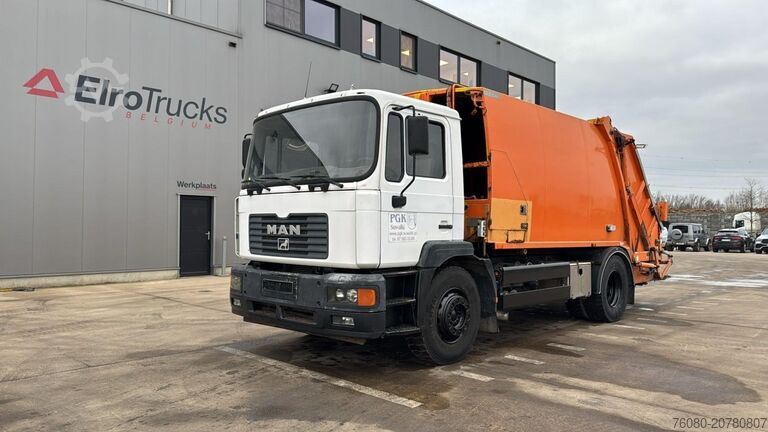 Abfallsammelfahrzeug MAN 18.285 (GARBAGE TRUCK / TOP CONDITION / 6 CYLIN...