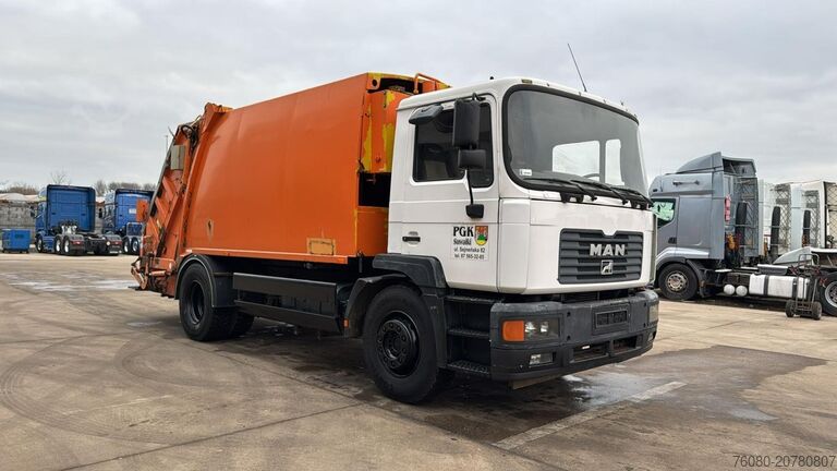 Abfallsammelfahrzeug MAN 18.285 (GARBAGE TRUCK / TOP CONDITION / 6 CYLIN...