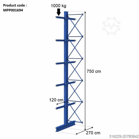 Zweiseitige Kragarmregale STOW Stow