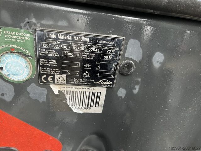 LPG Forklifts Linde H20T-02/600