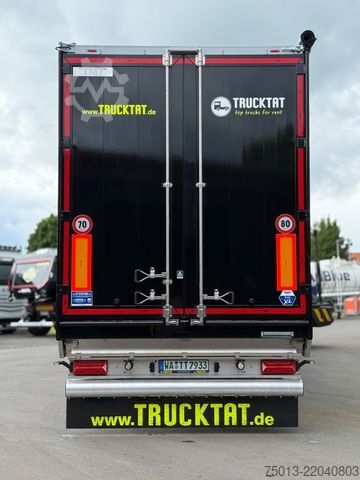 Walking floor semitrailer  TMT 92 cbm, Lift- u Lenkachse, Schutzplane links