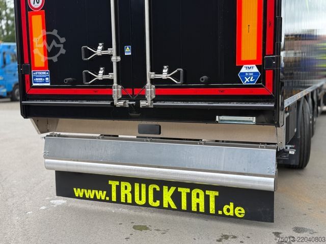 Walking floor semitrailer  TMT 92 cbm, Lift- u Lenkachse, Schutzplane links