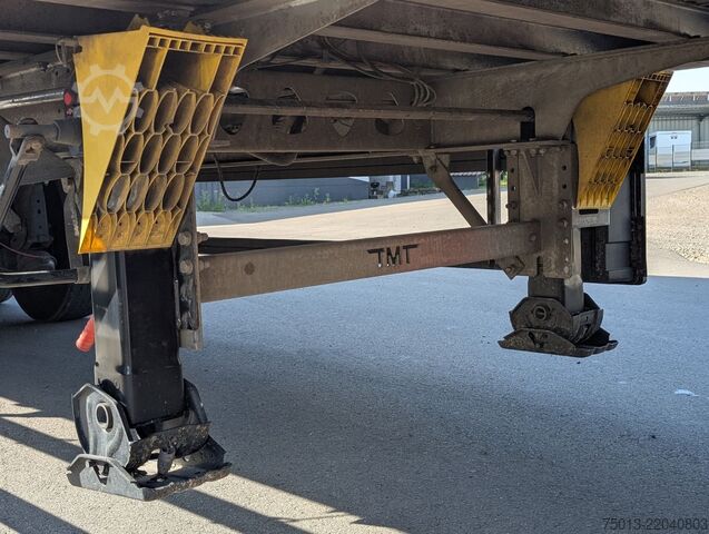 Walking floor semitrailer  TMT 92 cbm, Lift- u Lenkachse, Schutzplane links