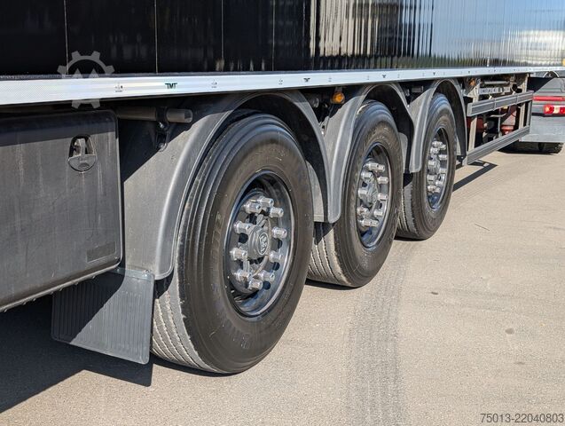 Walking floor semitrailer  TMT 92 cbm, Lift- u Lenkachse, Schutzplane links