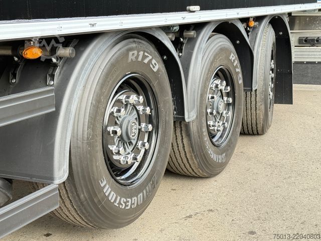 Walking floor semitrailer  TMT 92 cbm, Lift- u Lenkachse, Schutzplane links