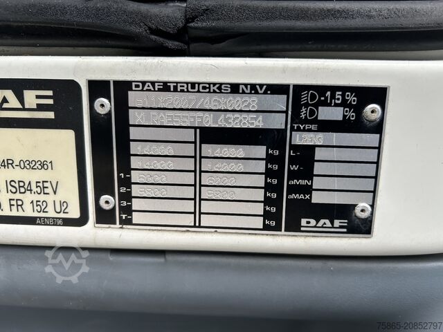 Koffer DAF FA LF 55 210 EEV / 14 Ton / Isolated Box / Load...
