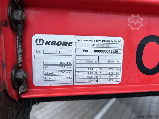 Schiebeplanen Krone Profi Liner / Curtainside / VALX Drum / NL Trailer