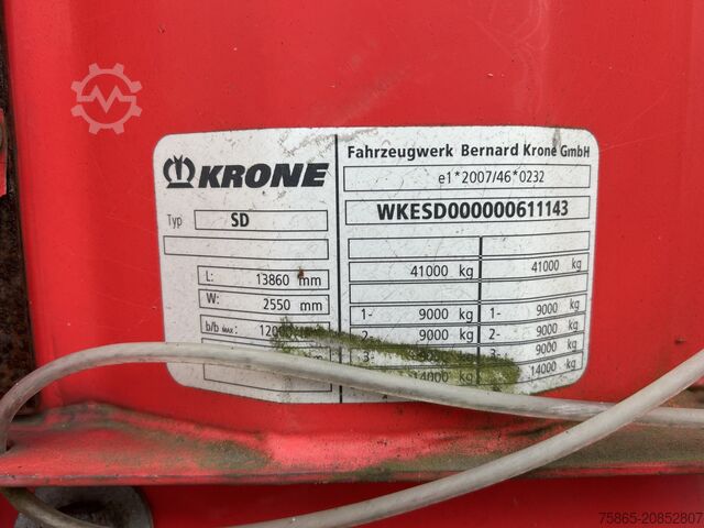 Schiebeplanen Krone Profi Liner / Pritsch - Plane / BPW Trommel / N...