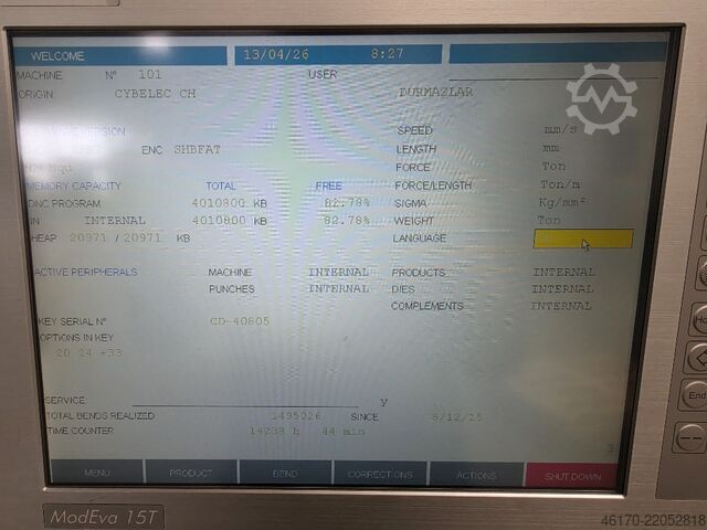 Press brake DURMA AD-S 30135