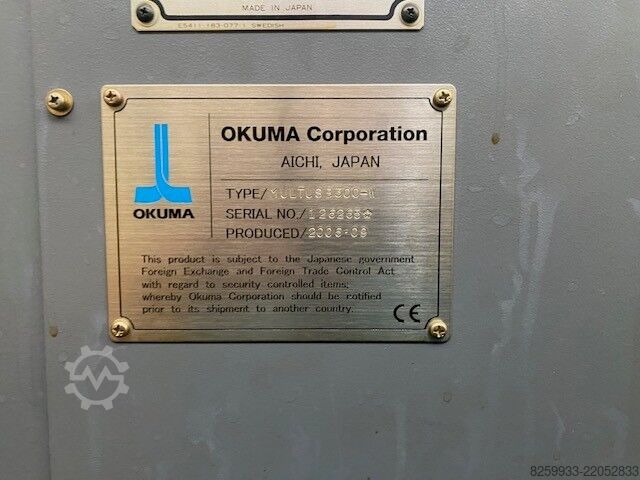 CNC turning and milling center Okuma Multus B300W