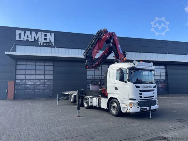 Crane truck Scania G 490 8x4 Euro 6 HMF 6020-K6 + JIB FJ 1200-K6