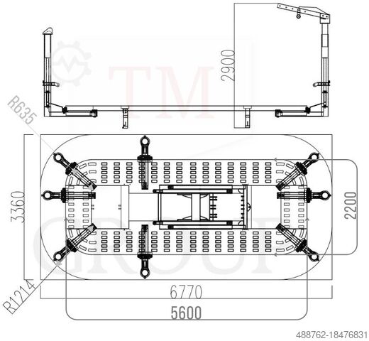 Repair frame 4T 4x DOZER!! TM-Group B700