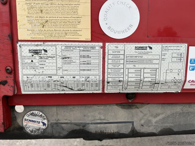 Box body Schmitz Cargobull SCB S3B / Box Trailer / 2x Liftaxle / APK TUV 0...