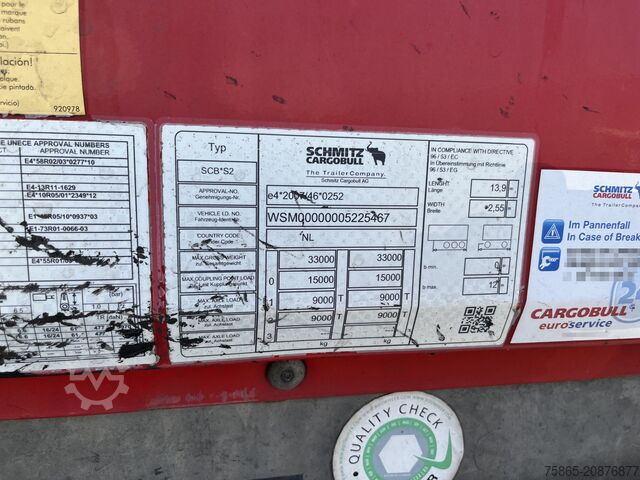 Box body Schmitz Cargobull SCB S2 / Box Trailer / 2 axle Disk / NL Trailer...