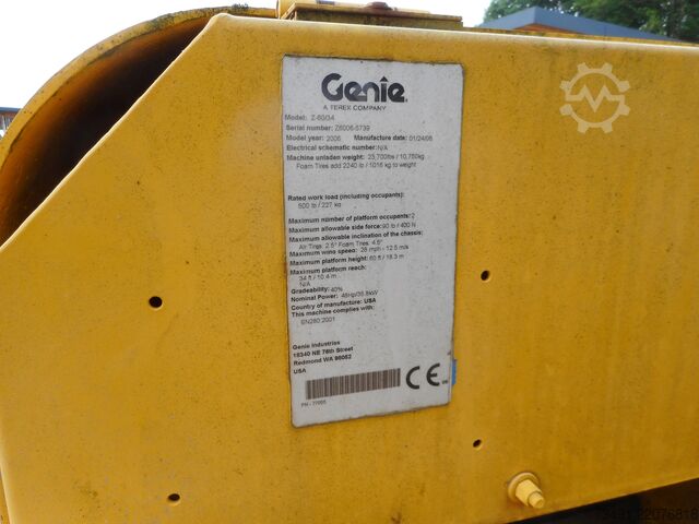 Telescopic work platform Genie Z60/34 Diesel Allrad 20,10m