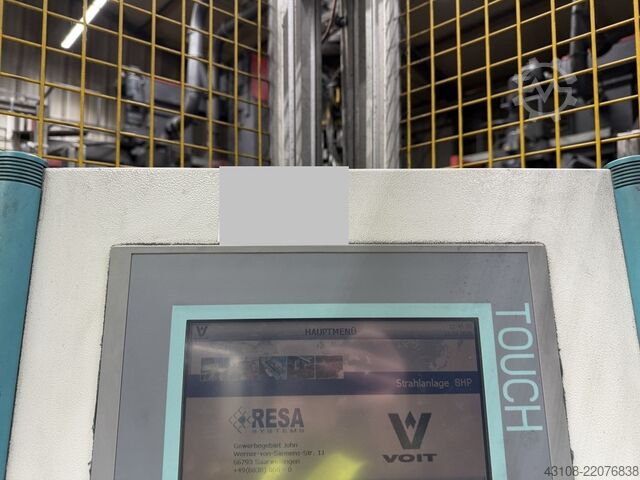Automatic robotic shot blasting machine Rösler Doppel-Strahlanlage