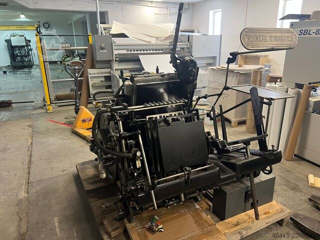 Letterpress machine Heidelberg Tiegel GTS Hot foil