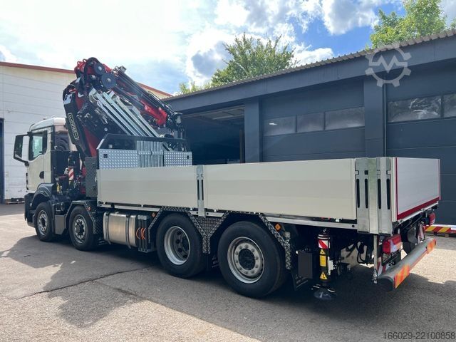 LKW mit Pritsche (offen) MAN TGS 35.520 8x4 Hydro, Kran Fassi F805 TECHNO