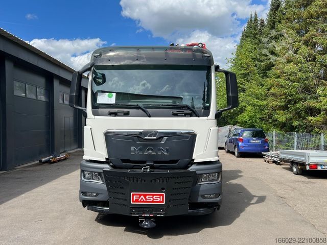 LKW mit Pritsche (offen) MAN TGS 35.520 8x4 Hydro, Kran Fassi F805 TECHNO
