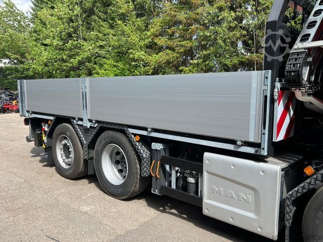 LKW mit Pritsche (offen) MAN TGS 35.520 8x4 Hydro, Kran Fassi F805 TECHNO