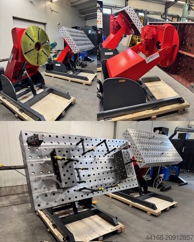 Welding table Protec 3 Achs Hub Drehtisch KT 1000 HV mit Lochtisch