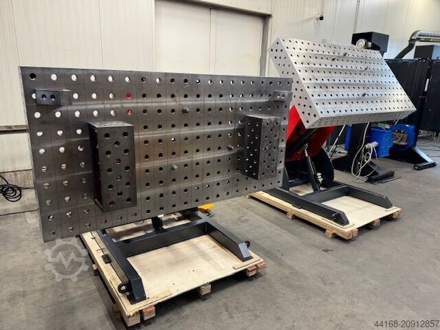 Welding table Protec 3 Achs Hub Drehtisch KT 1000 HV mit Lochtisch