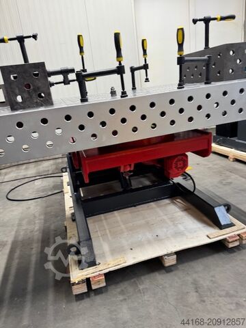 Welding table Protec 3 Achs Hub Drehtisch KT 1000 HV mit Lochtisch