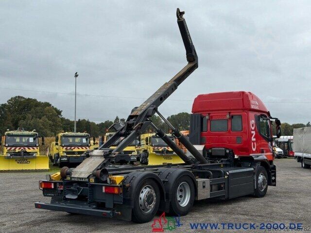 Roll-off tipper truck Iveco Stralis AT260 CNG Erdgas 6x2 Meiller RS2165 FB