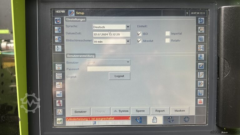 Injection molding machine Engel 200/80 Tech CC200 m. Geiger Robot