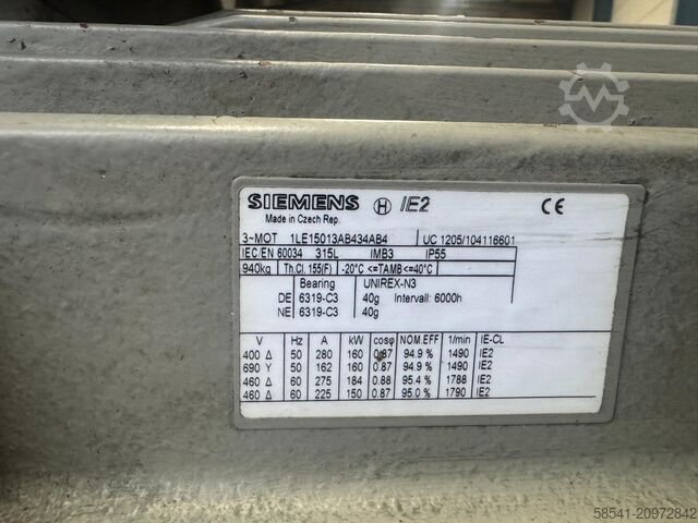 340 bar 239 lpm high-pressure pump unit Hammelmann HDP 172