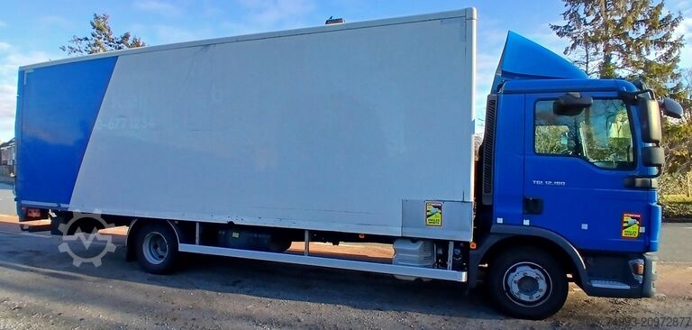 Box body + tail lift MAN TGL 12180 