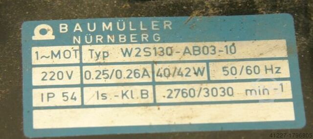 Three-phase synchronous motor Baumüller SEW DSOG 100-S