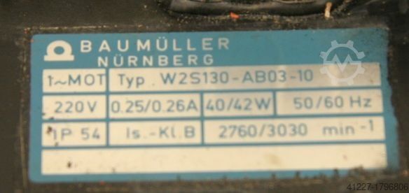 Three-phase synchronous motor Baumüller SEW DSOG 100-K