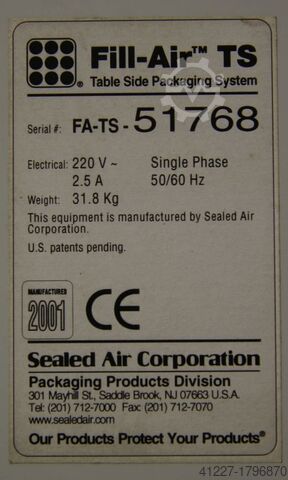 Luftbeutel-Verpackungssystem Sealed Air Fill Air-TS
