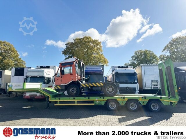 Low loader semitrailer  ALPSAN 56t, hydr. Rampen, Verbr. auf 3m