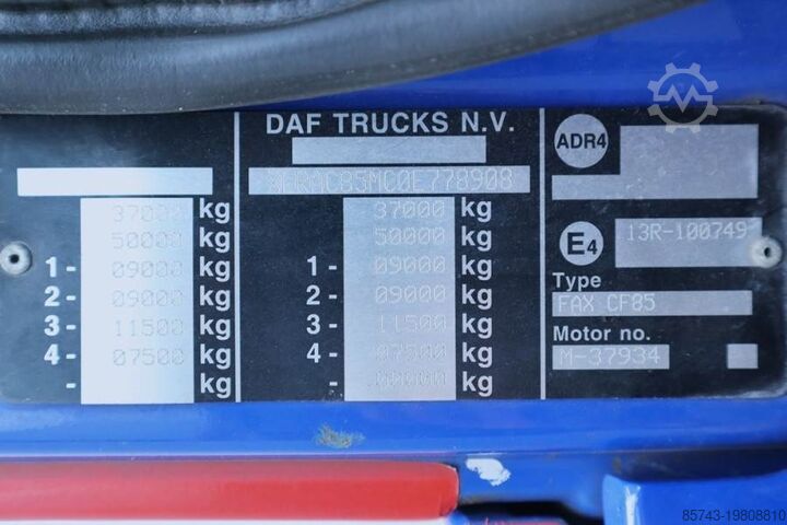 All terrain crane DAF CF85 With THOR 0K6 CRANE Dutch Registration, Thor
