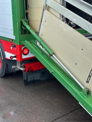 Cattle truck SCANIA P410 4x2LL HFR 1.Stock Viehzug/NAVI/KLIMA/ALU
