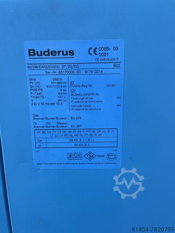 Heating boiler Buderus-ir14,5 Buderus GE615-660KW