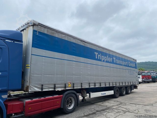 Open semitrailer with tarp KRONE MEGA COIL Verbreitbar